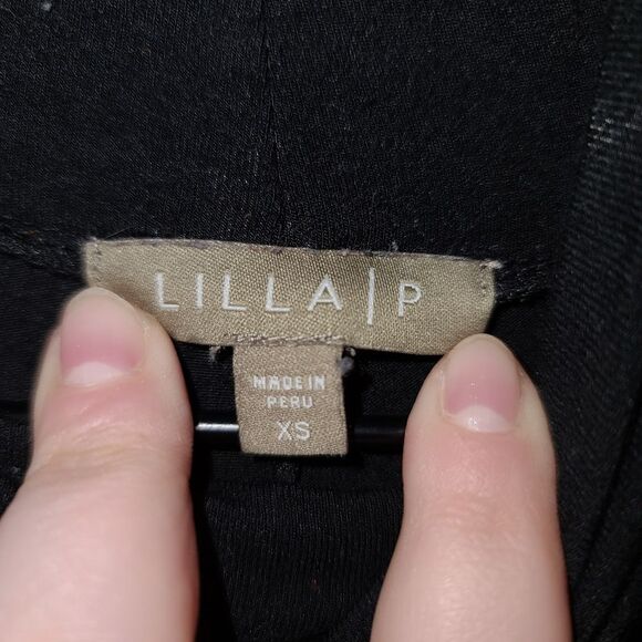 Lilla P Black Long Sleeve Shirt Size XS - Picture 2 of 6